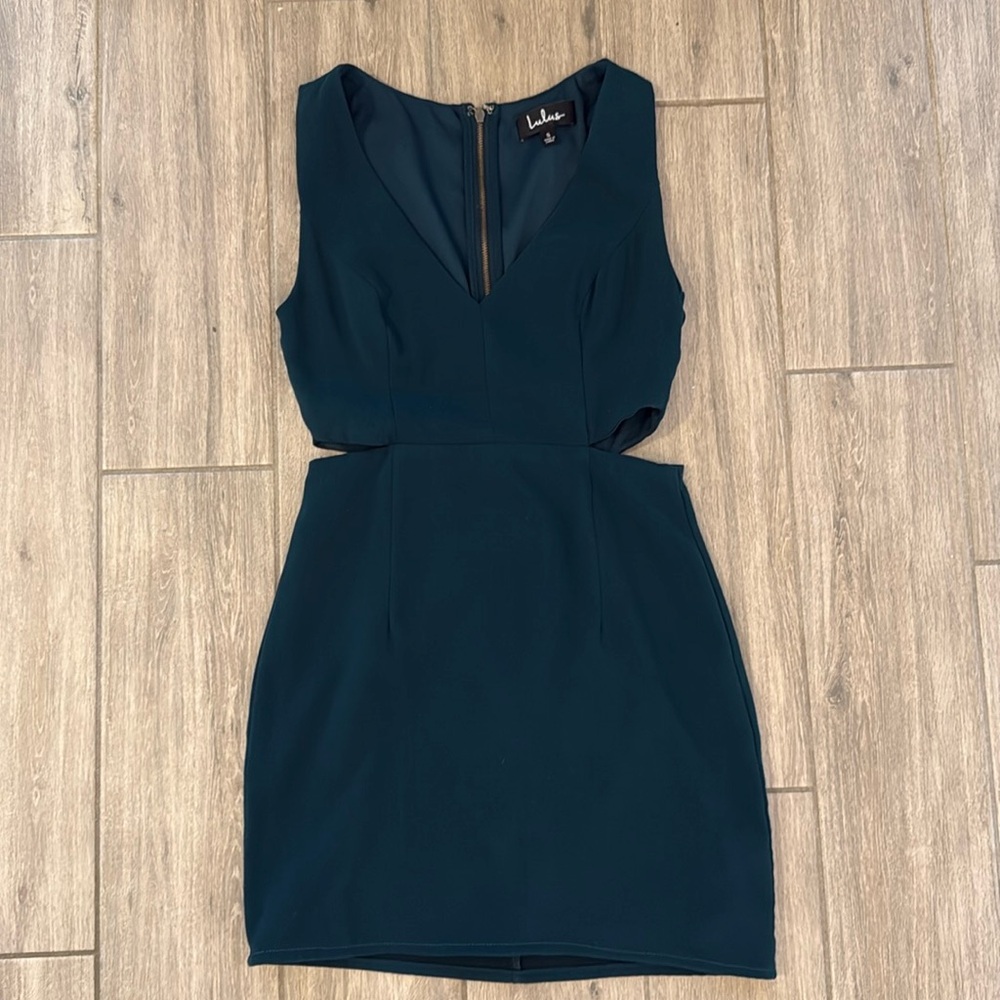 Lulus Teal Cutout Bodycon Mini Dress | Medium